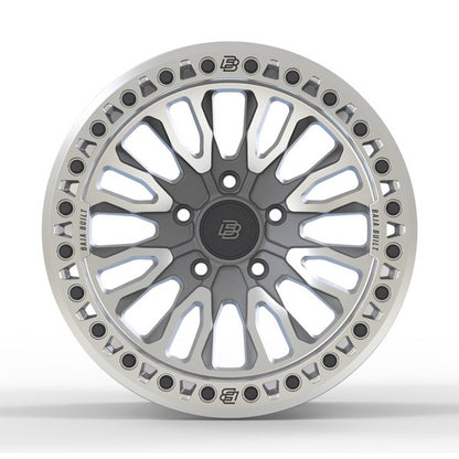 Baja Built バハビルト Renegade Cast Beadlock | Machined Raw (raw ring & black bolts) キャストホイール