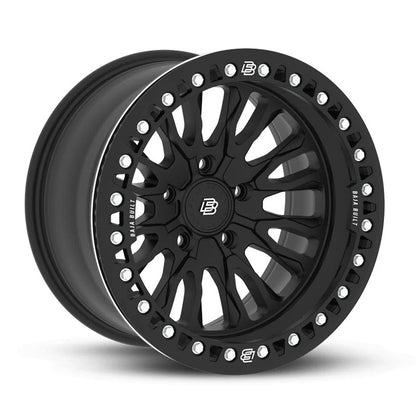 Baja Built バハビルト Renegade Cast Beadlock | Matt Black (black ring & aluminum bolts) キャストホイール