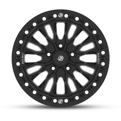 Baja Built バハビルト Renegade Cast Beadlock | Matt Black (black ring & aluminum bolts) キャストホイール