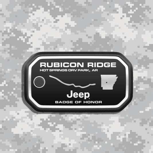 Badge of Honor バッジオブオナー Arkansas Hot Springs Off-Road Park Rubicon Ridge アーカンソー ホットスプリングス・オフロード・パーク アメリカ 本国 ジープバッジ