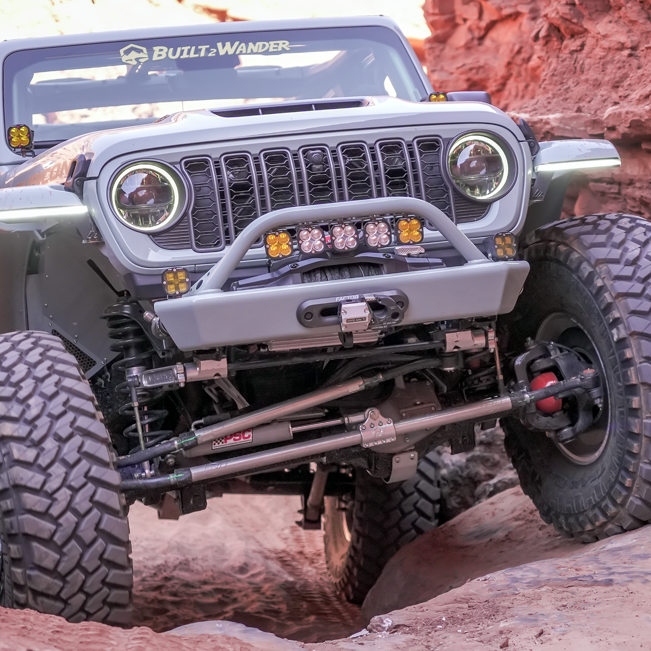 SAVVY OFFROAD サヴィーオフロード レガシー6061 フープ付 アルミニウム フロントバンパー (JL/JT)