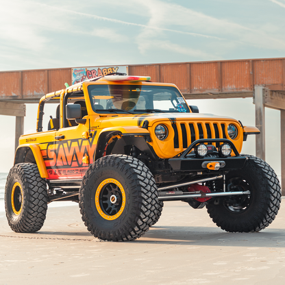 SAVVY OFFROAD サヴィーオフロード レガシー6061 フープ付 アルミニウム フロントバンパー (JL/JT)