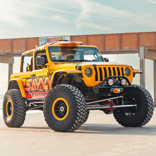 SAVVY OFFROAD サヴィーオフロード レガシー6061 フープ付 アルミニウム フロントバンパー (JL/JT)