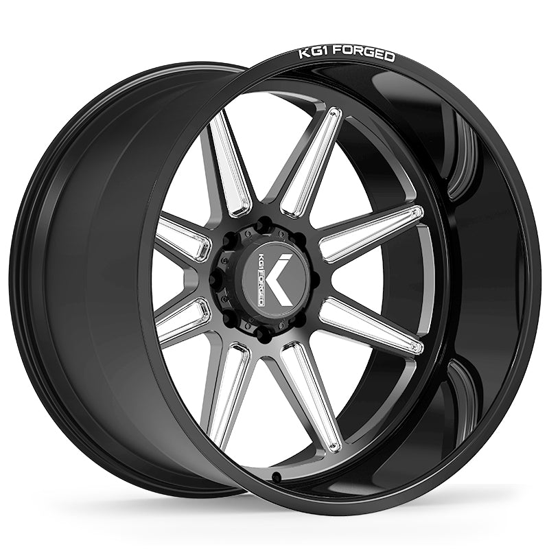KG1 FORGED ホイール KC018 SCUFFLE | GLOSS BLACK MILLED