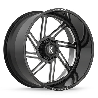 KG1 FORGED ホイール KF011 SPOOL | GLOSS BLACK MILLED