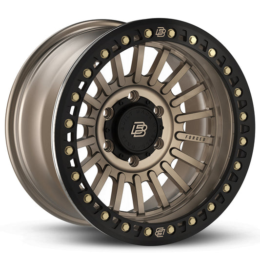 Baja Built バハビルト Maverick Forged Beadlock | Satin Bronze (black ring & bronze bolts) フォージドホイール