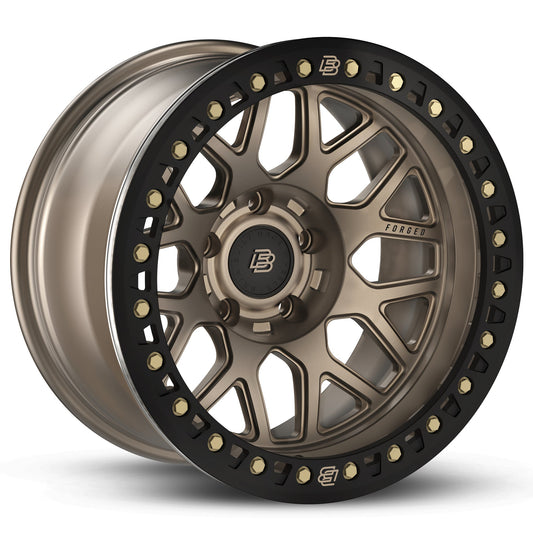 Baja Built バハビルト Lite Brite Outlaw Forged Beadlock | Satin Bronze (black ring & bronze bolts) フォージドホイール