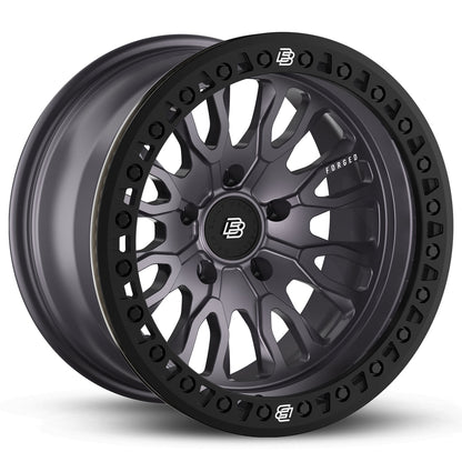 Baja Built バハビルト Renegade Forged Beadlock | Satin Graphite (black ring & black bolts) フォージド鍛造ホイール