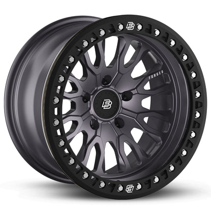 Baja Built バハビルト Renegade Forged Beadlock | Satin Graphite (black ring & aluminum bolts) 鍛造フォージドホイール