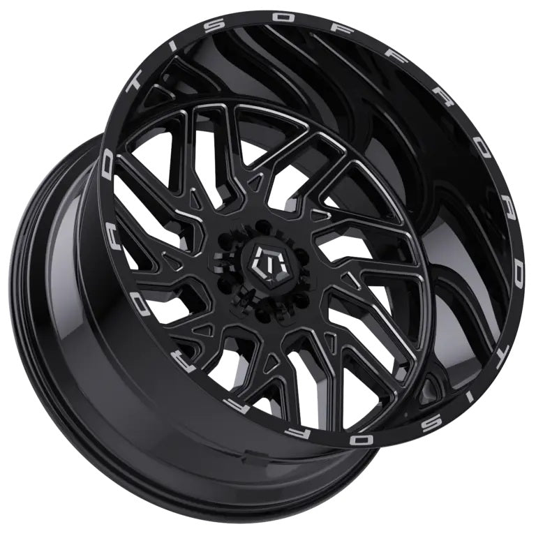 TIS Offroad Wheels TIS オフロード ホイール 544BM | GLOSS BLACK WITH CNC MILLED ACCENTS
