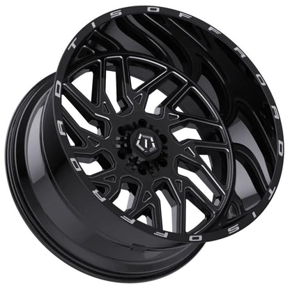 TIS Offroad Wheels TIS オフロード ホイール 544BM | GLOSS BLACK WITH CNC MILLED ACCENTS