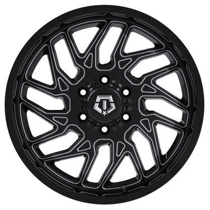 TIS Offroad Wheels TIS オフロード ホイール 544BM 2.0 | GLOSS BLACK WITH CNC MILLED ACCENTS - Black Lip Text