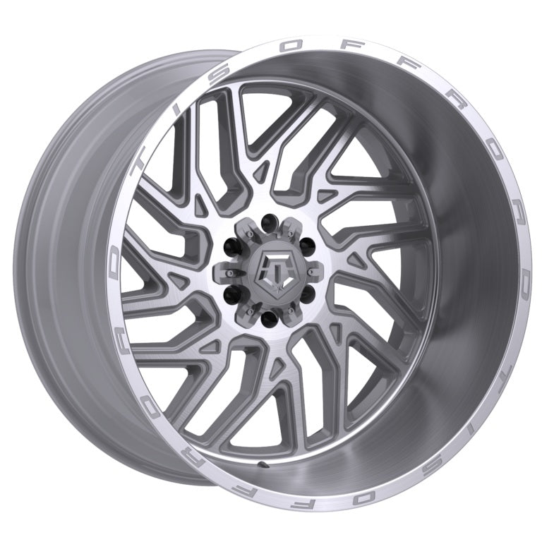 TIS Offroad Wheels TIS オフロード ホイール 544BSM | GLOSS SILVER WITH BRUSHED FACE AND LIP
