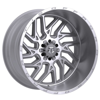 TIS Offroad Wheels TIS オフロード ホイール 544BSM | GLOSS SILVER WITH BRUSHED FACE AND LIP