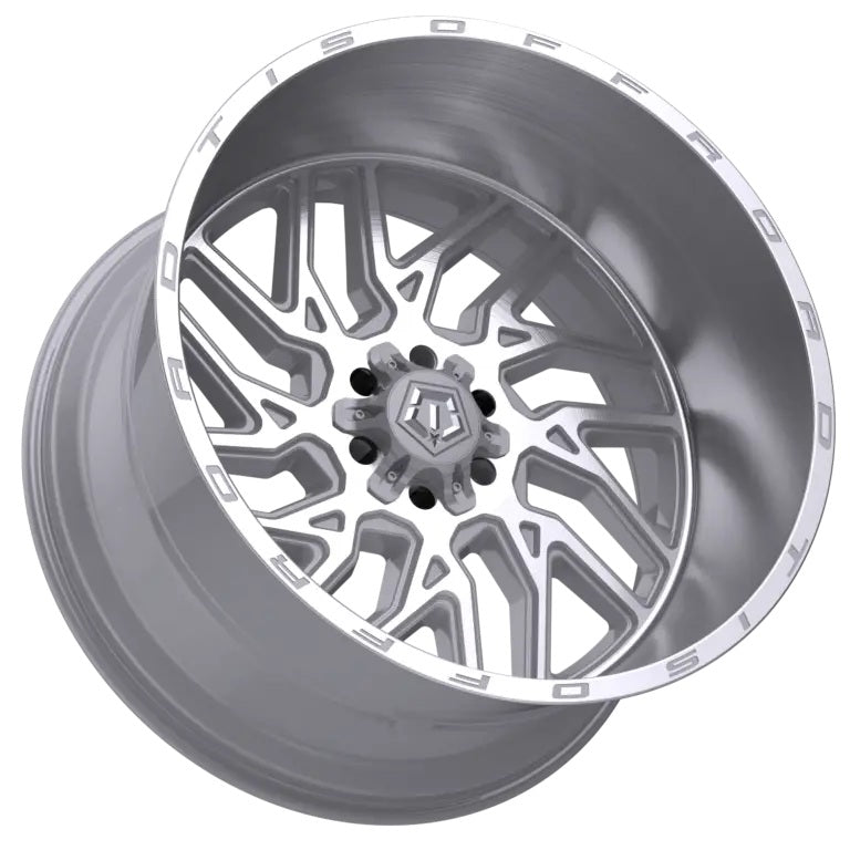TIS Offroad Wheels TIS オフロード ホイール 544BSM | GLOSS SILVER WITH BRUSHED FACE AND LIP