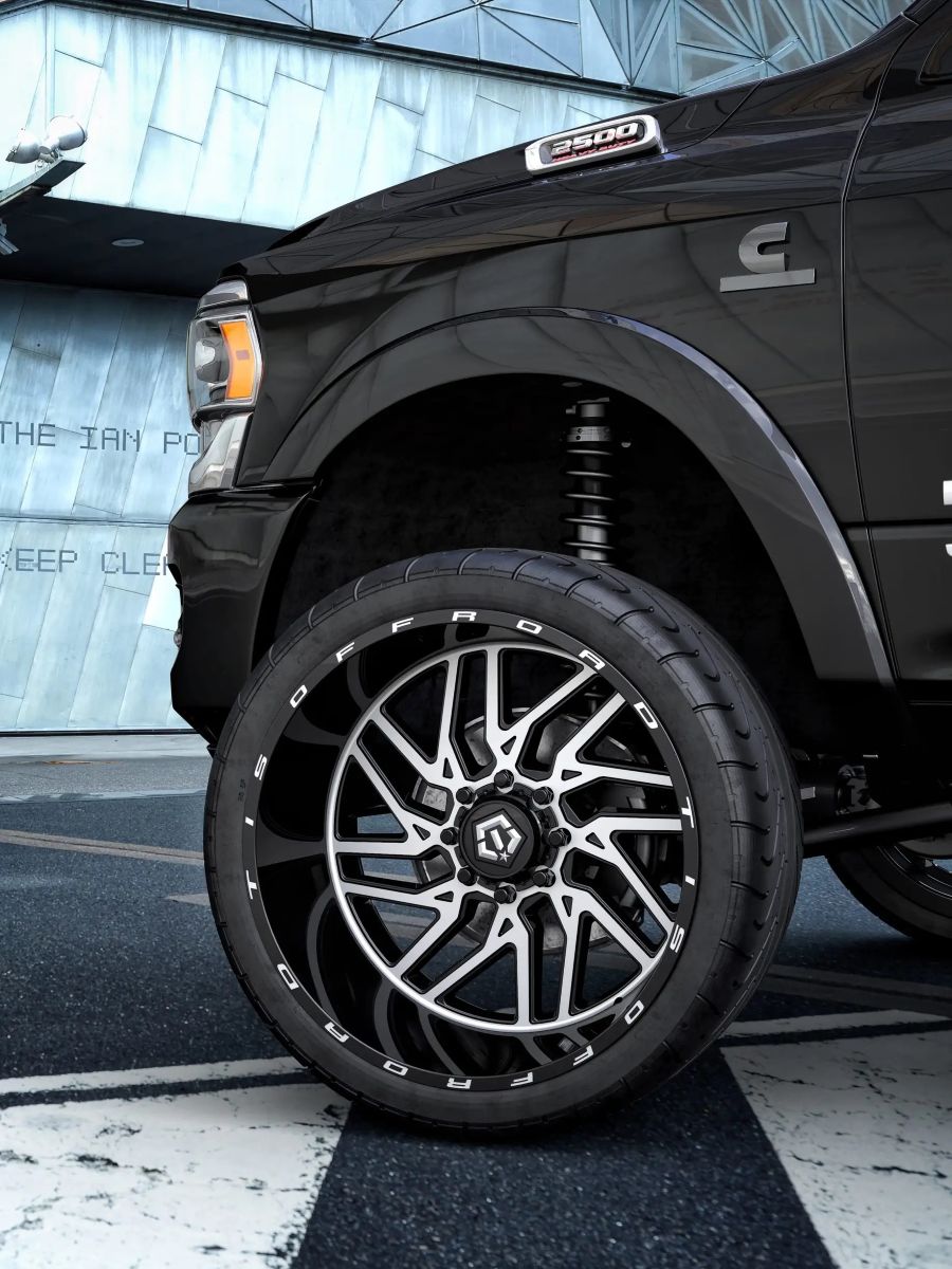 TIS Offroad Wheels TIS オフロード ホイール 544MB | GLOSS BLACK WITH MACHINED FACE