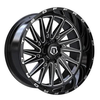 TIS Offroad Wheels TIS オフロード ホイール 547BM | GLOSS BLACK WITH CNC MILLED ACCENTS