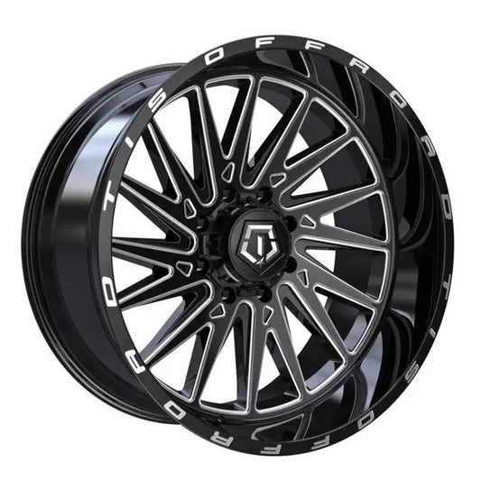 TIS Offroad Wheels TIS オフロード ホイール 547BM | GLOSS BLACK WITH CNC MILLED ACCENTS