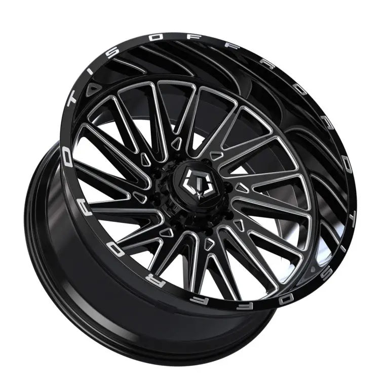 TIS Offroad Wheels TIS オフロード ホイール 547BM | GLOSS BLACK WITH CNC MILLED ACCENTS