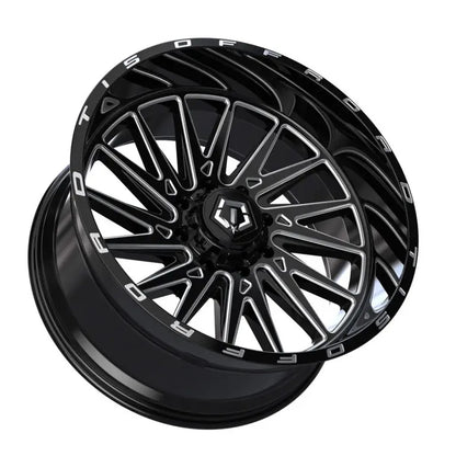 TIS Offroad Wheels TIS オフロード ホイール 547BM | GLOSS BLACK WITH CNC MILLED ACCENTS
