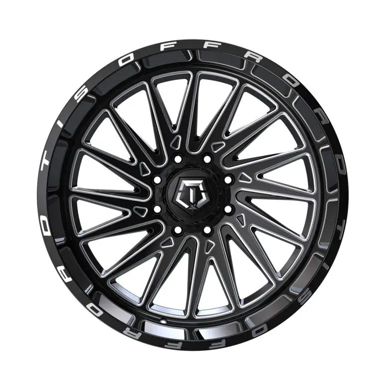 TIS Offroad Wheels TIS オフロード ホイール 547BM | GLOSS BLACK WITH CNC MILLED ACCENTS