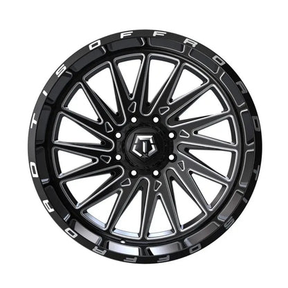 TIS Offroad Wheels TIS オフロード ホイール 547BM | GLOSS BLACK WITH CNC MILLED ACCENTS