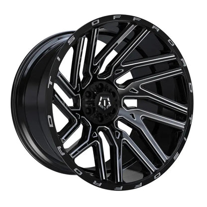 TIS Offroad Wheels TIS オフロード ホイール 554BM | GLOSS BLACK WITH CNC MILLED ACCENTS
