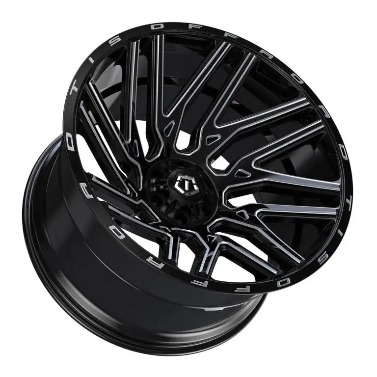TIS Offroad Wheels TIS オフロード ホイール 554BM | GLOSS BLACK WITH CNC MILLED ACCENTS