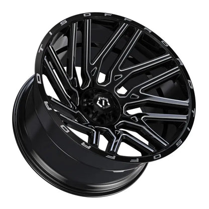 TIS Offroad Wheels TIS オフロード ホイール 554BM | GLOSS BLACK WITH CNC MILLED ACCENTS