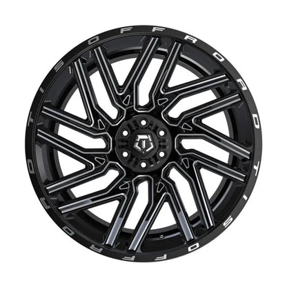 TIS Offroad Wheels TIS オフロード ホイール 554BM | GLOSS BLACK WITH CNC MILLED ACCENTS