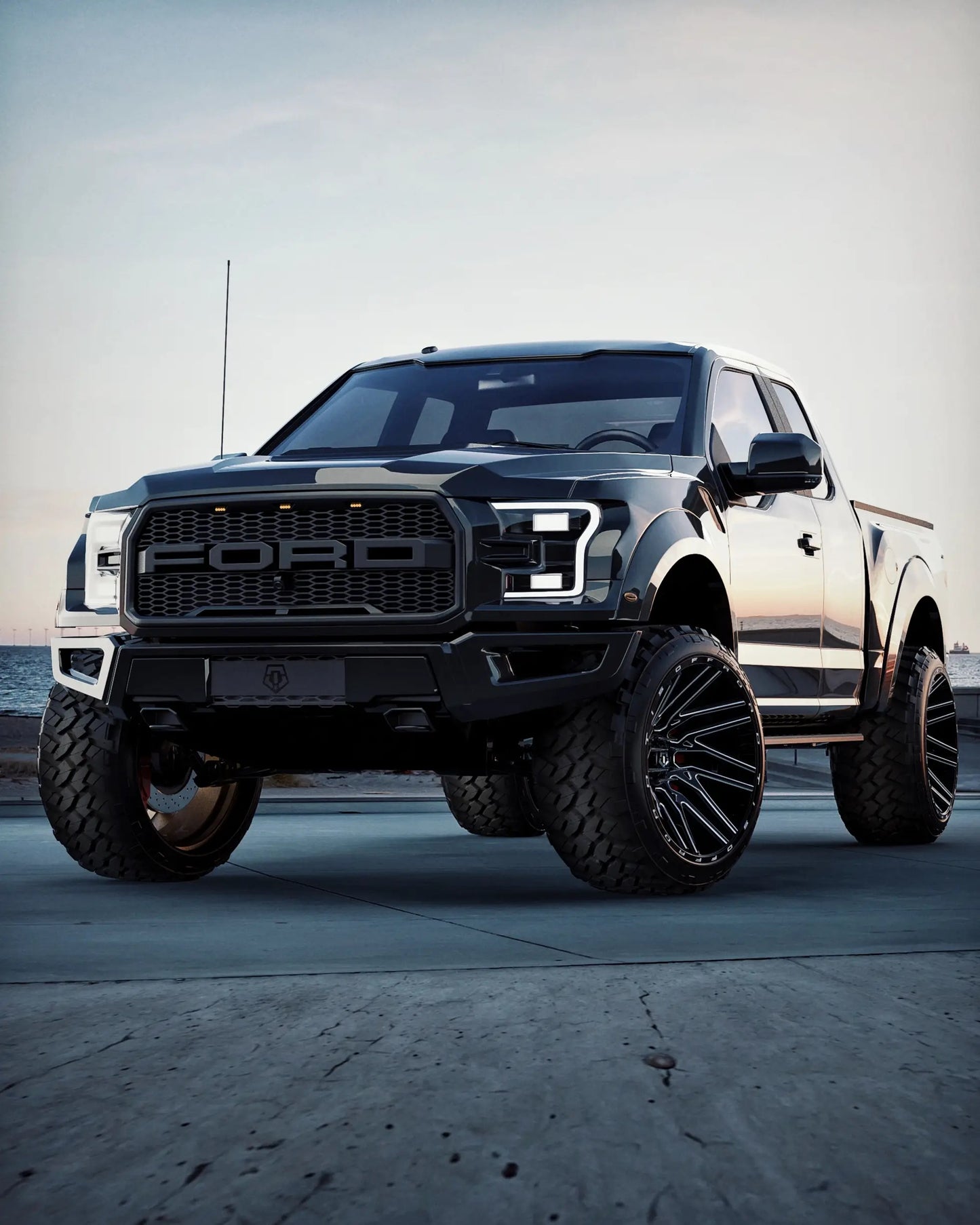 TIS Offroad Wheels TIS オフロード ホイール 554BM | GLOSS BLACK WITH CNC MILLED ACCENTS
