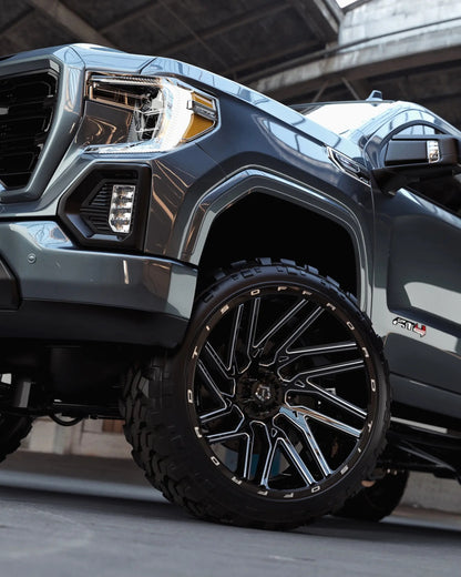 TIS Offroad Wheels TIS オフロード ホイール 554BM | GLOSS BLACK WITH CNC MILLED ACCENTS