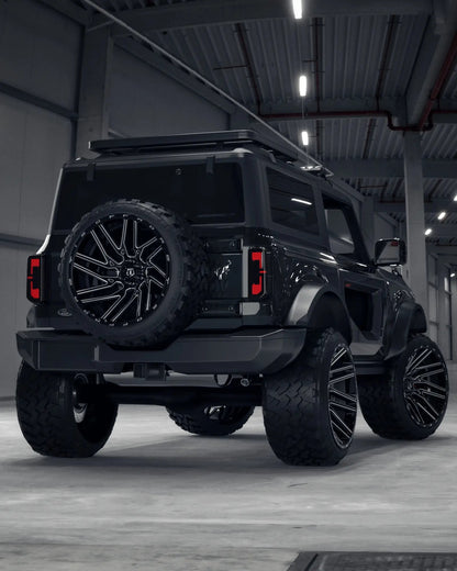 TIS Offroad Wheels TIS オフロード ホイール 554BM | GLOSS BLACK WITH CNC MILLED ACCENTS