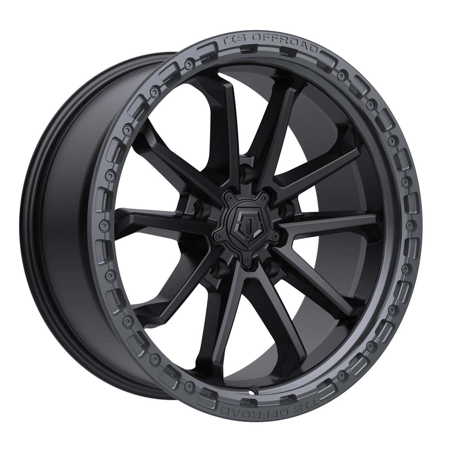 TIS Offroad Wheels TIS オフロード ホイール 556BA | SATIN BLACK WITH ANTHRACITE RING