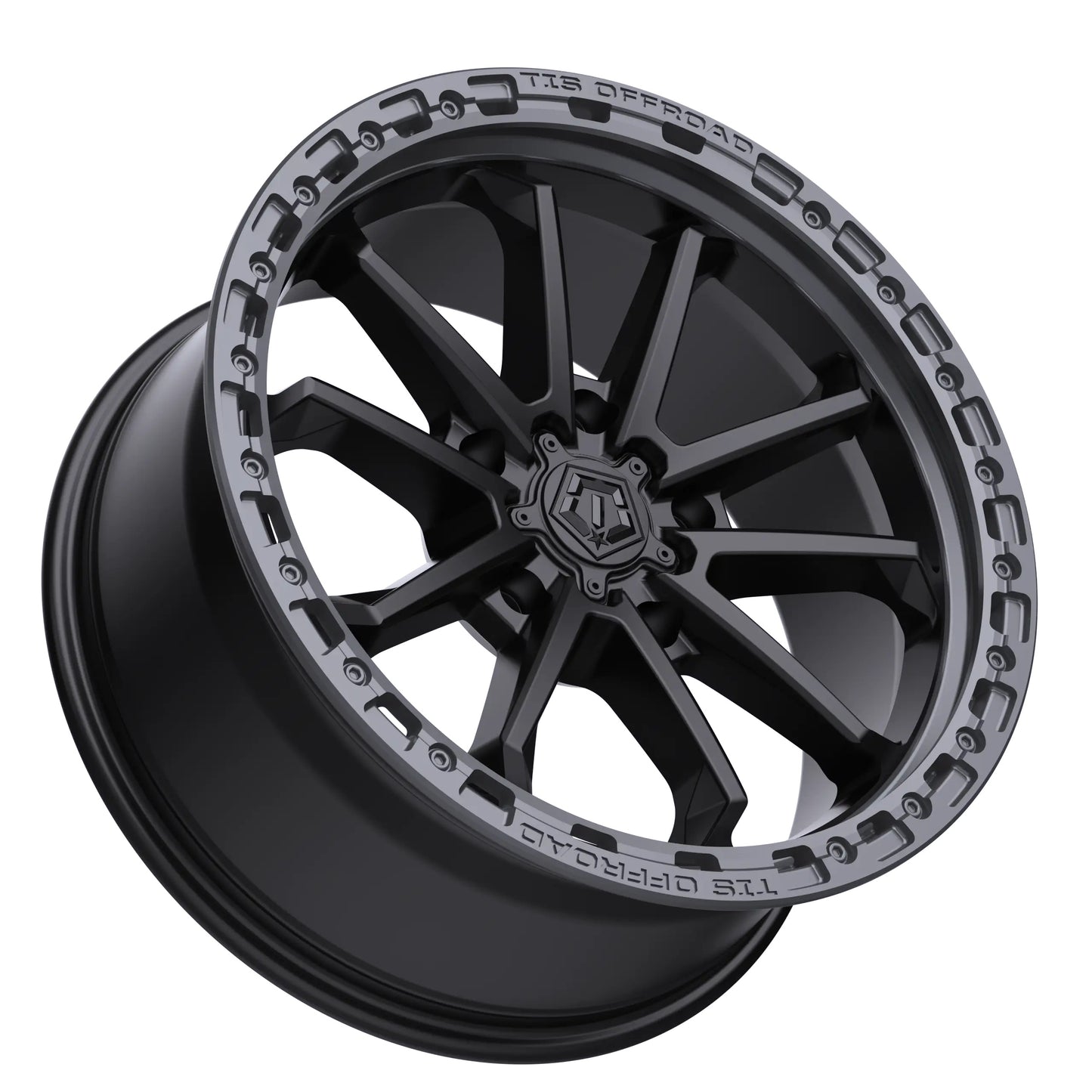 TIS Offroad Wheels TIS オフロード ホイール 556BA | SATIN BLACK WITH ANTHRACITE RING