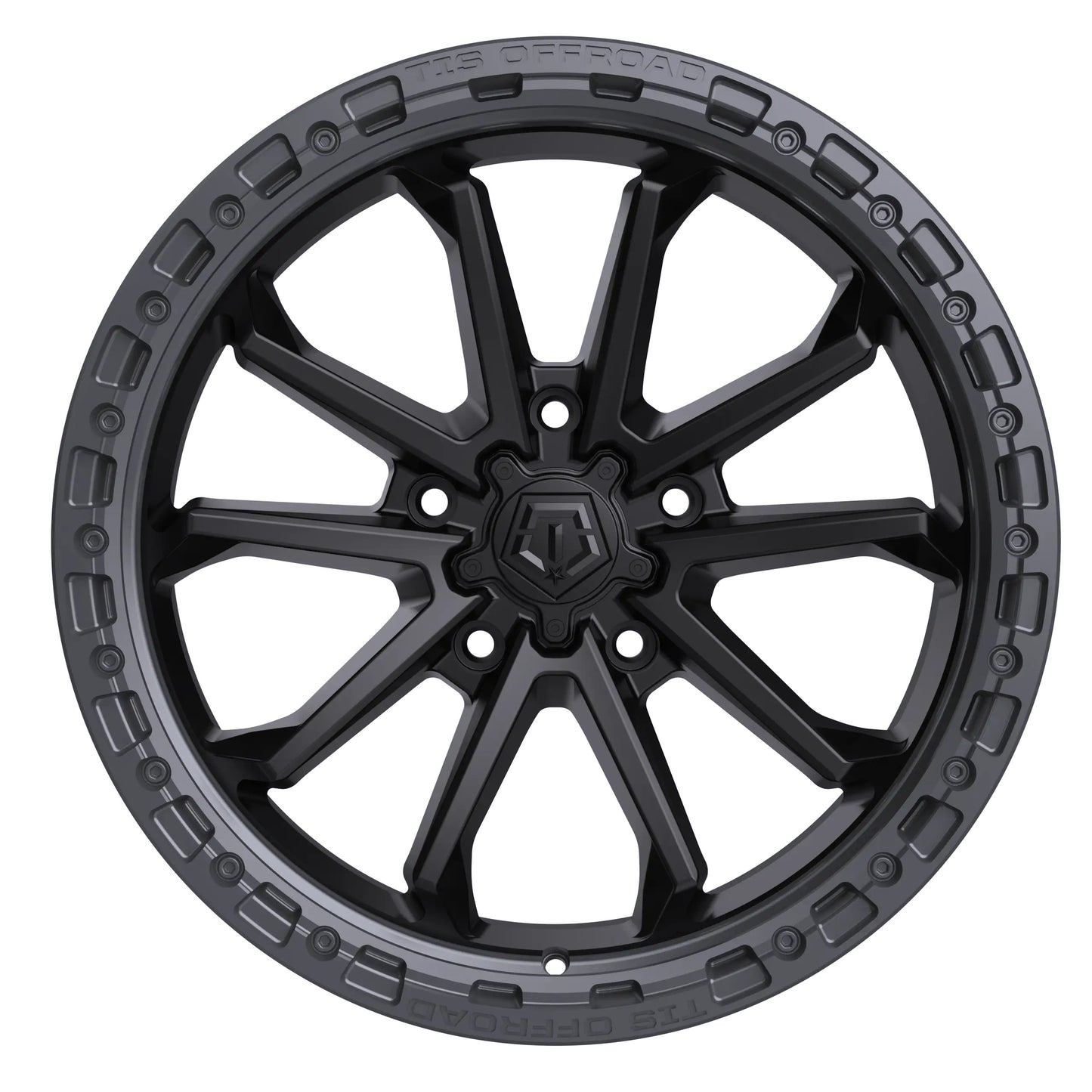 TIS Offroad Wheels TIS オフロード ホイール 556BA | SATIN BLACK WITH ANTHRACITE RING