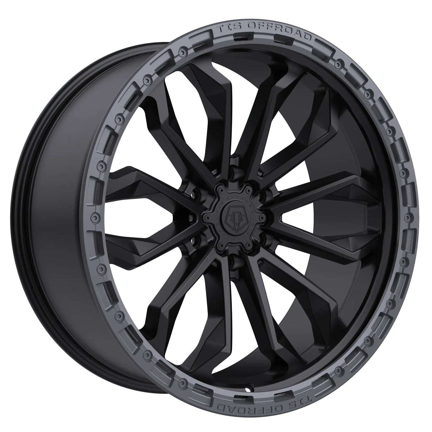 TIS Offroad Wheels TIS オフロード ホイール 556BA | SATIN BLACK WITH ANTHRACITE RING