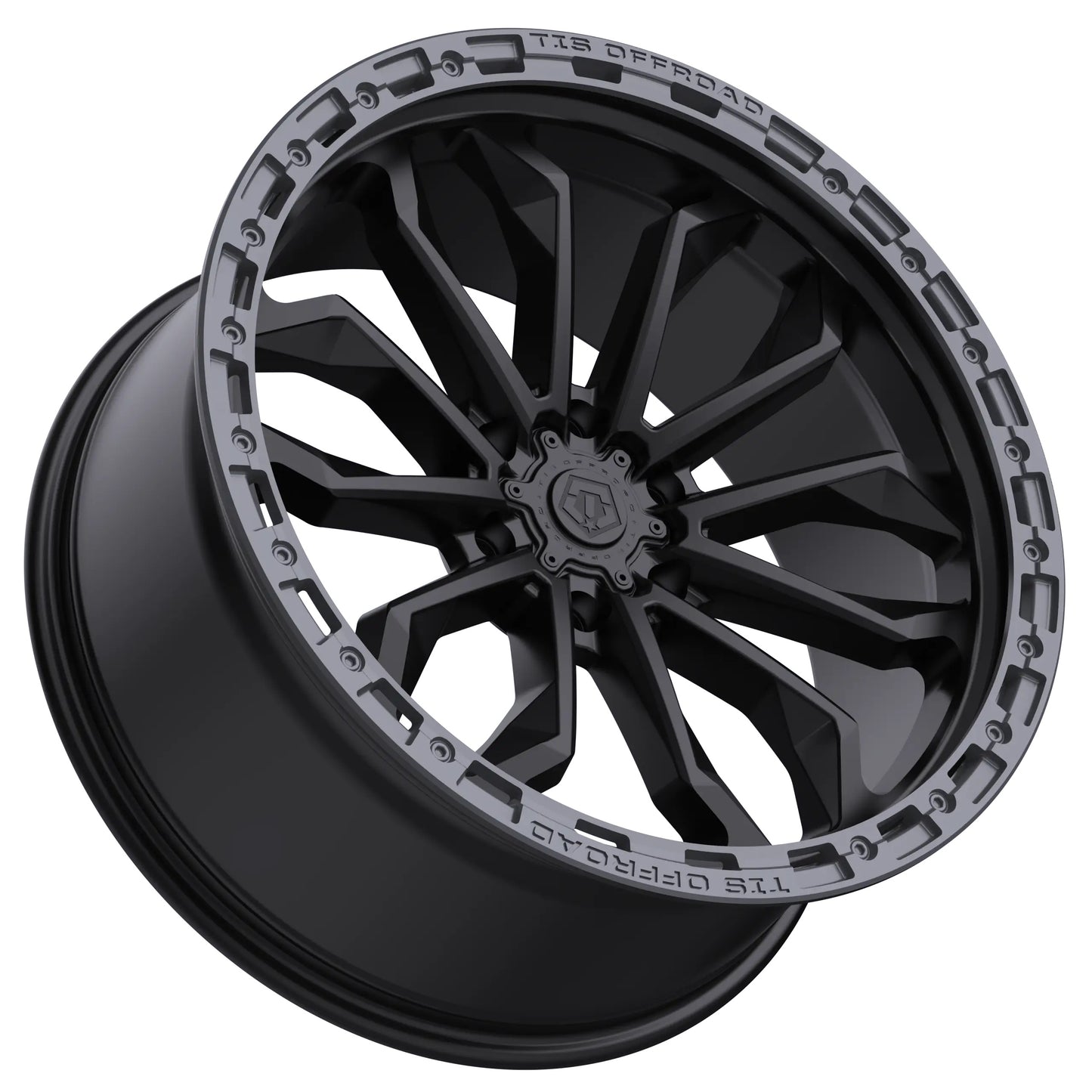 TIS Offroad Wheels TIS オフロード ホイール 556BA | SATIN BLACK WITH ANTHRACITE RING