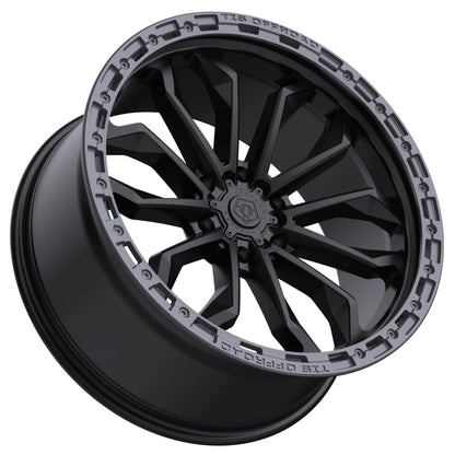 TIS Offroad Wheels TIS オフロード ホイール 556BA | SATIN BLACK WITH ANTHRACITE RING