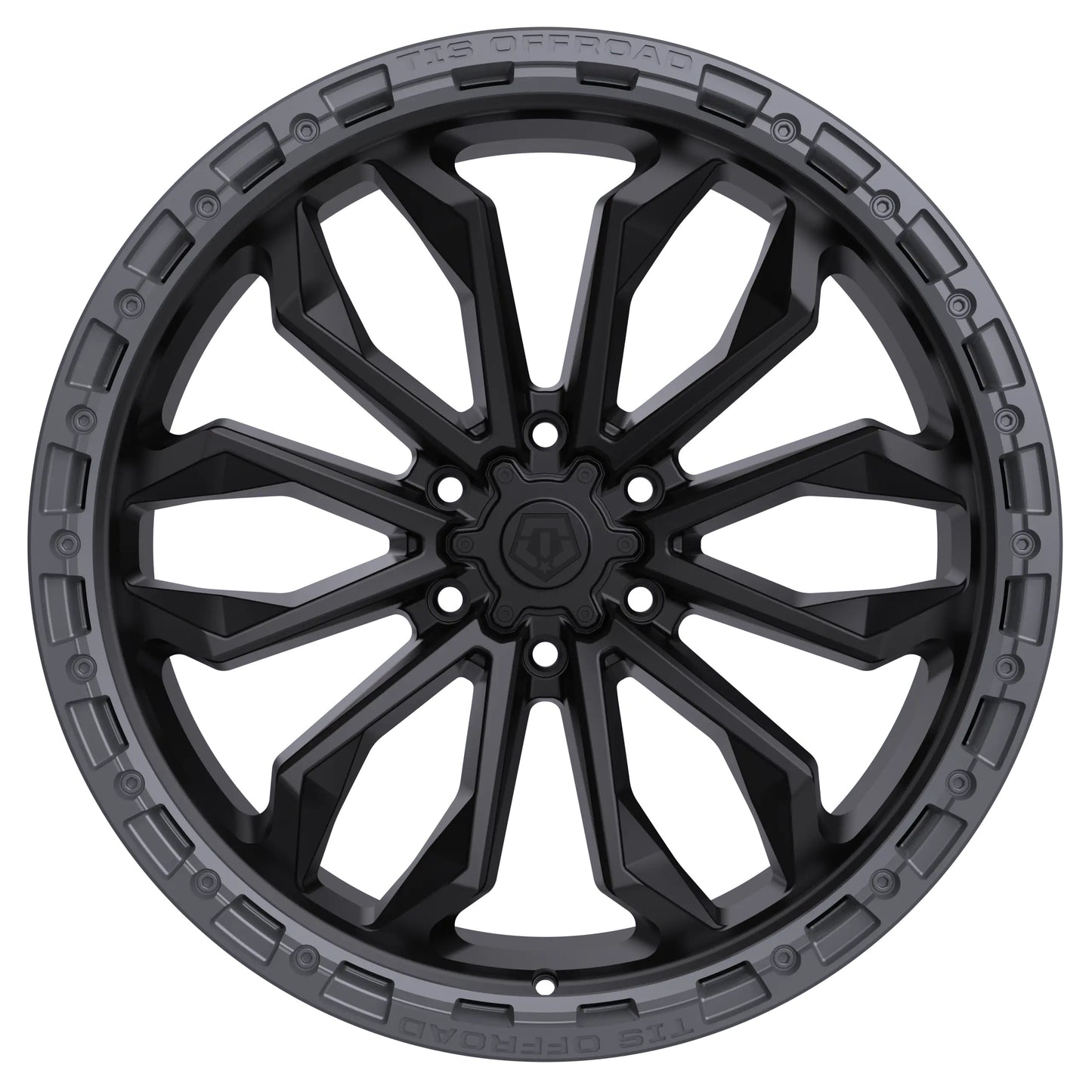 TIS Offroad Wheels TIS オフロード ホイール 556BA | SATIN BLACK WITH ANTHRACITE RING