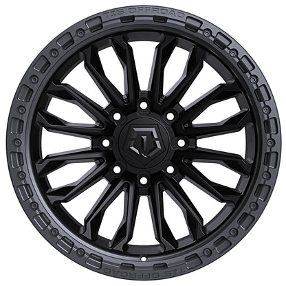 TIS Offroad Wheels TIS オフロード ホイール 556BA | SATIN BLACK WITH ANTHRACITE RING