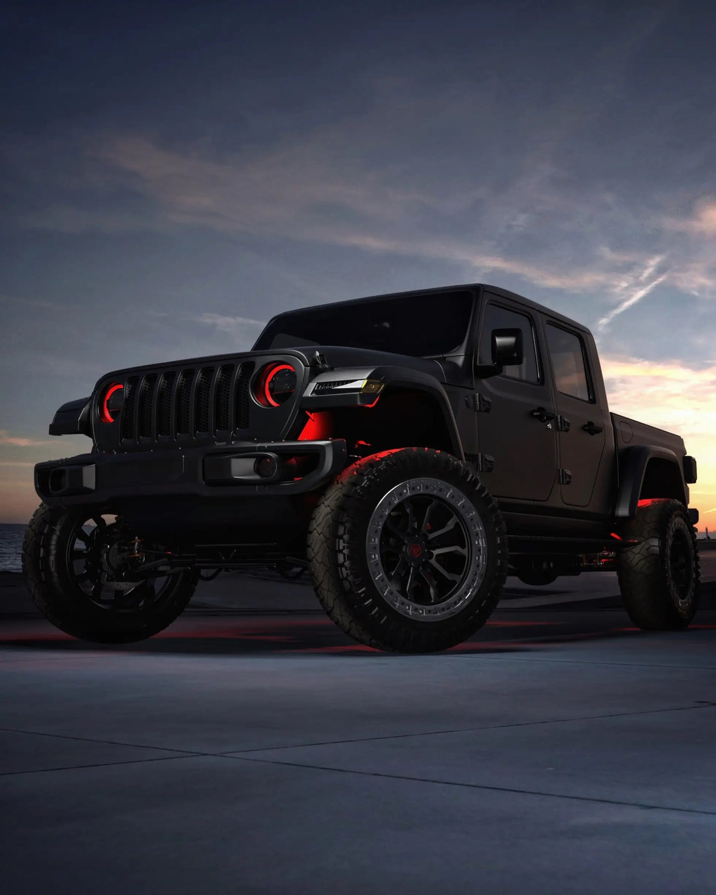TIS Offroad Wheels TIS オフロード ホイール 556BA | SATIN BLACK WITH ANTHRACITE RING