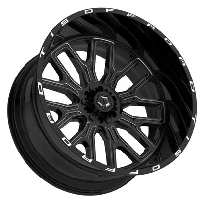 TIS Offroad Wheels TIS オフロード ホイール 560BM | GLOSS BLACK WITH MILLED ACCENTS