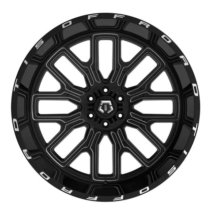 TIS Offroad Wheels TIS オフロード ホイール 560BM | GLOSS BLACK WITH MILLED ACCENTS