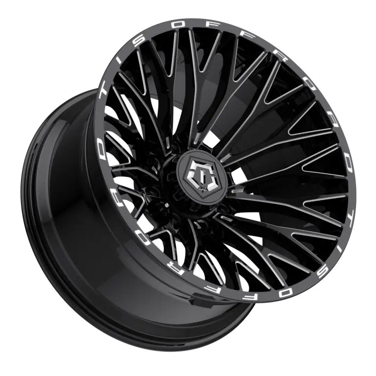 TIS Offroad Wheels TIS オフロード ホイール 566BM | GLOSS BLACK WITH CNC MILLED ACCENTS