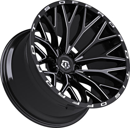 TIS Offroad Wheels TIS オフロード ホイール 566BM | GLOSS BLACK WITH CNC MILLED ACCENTS