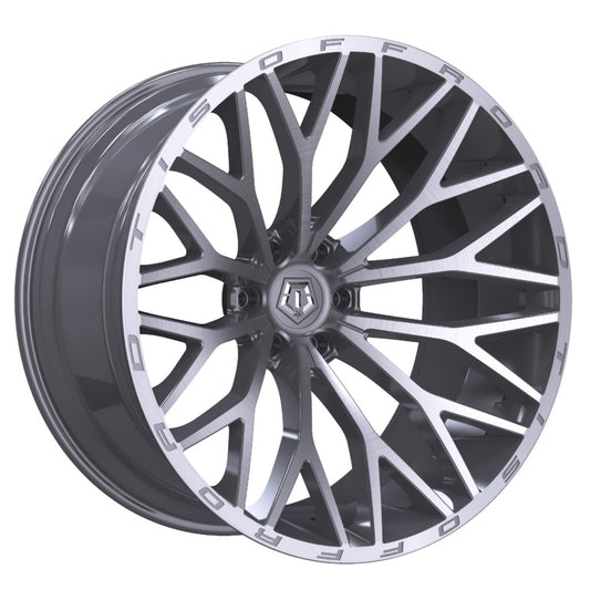 TIS Offroad Wheels TIS オフロード ホイール 566BSM | GLOSS SILVER WITH BRUSHED FACE AND LIP