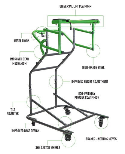 TopLift Pro V2.0 ハードトップ リムーバー＆ストレージツール (Jeep Wrangler / Ford Bronco用)