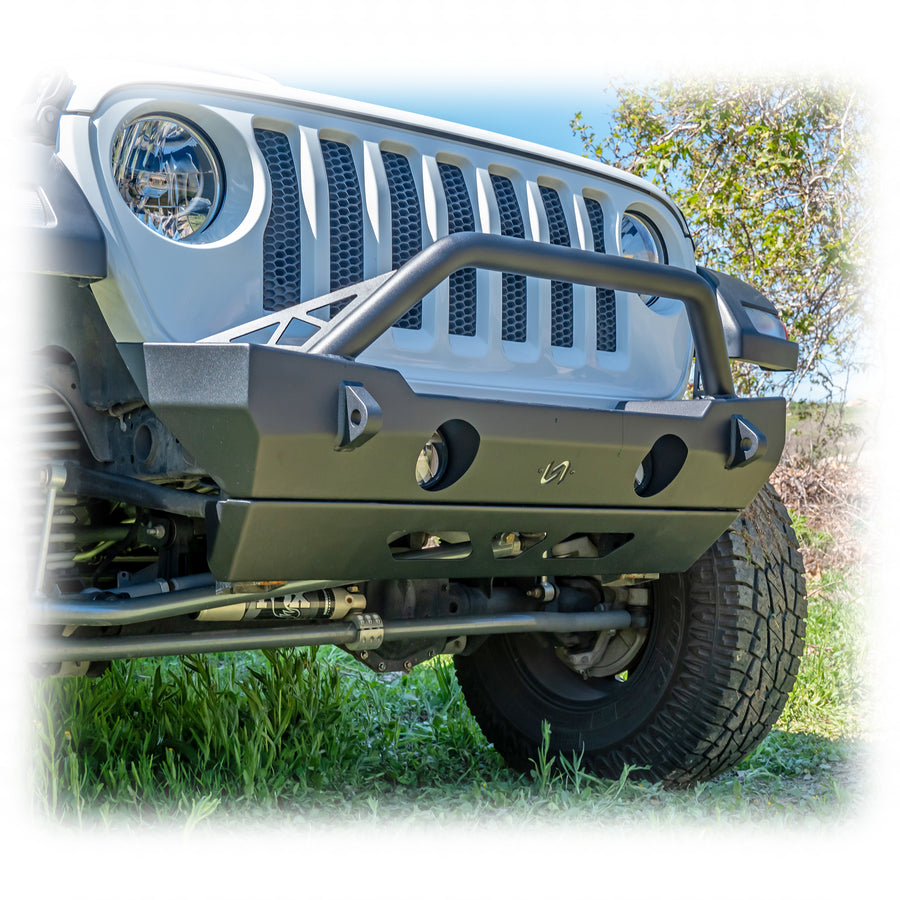 Turn Offroad フロントバンパー (ボルトオンブルバー&スキッドプレート付き) (JK/JL/JT)
