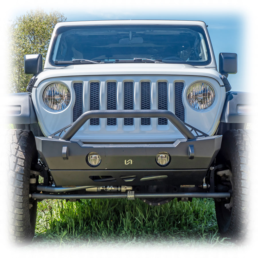 Turn Offroad フロントバンパー (ボルトオンブルバー&スキッドプレート付き) (JK/JL/JT)